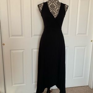 Black Split Front Gorgeous Maxi Dress Size M